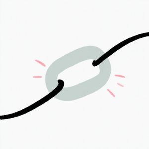 Simple illustration of a chain link